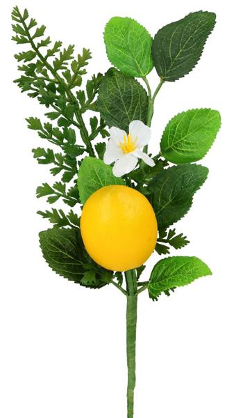 10in Mixed Greenery Lemon