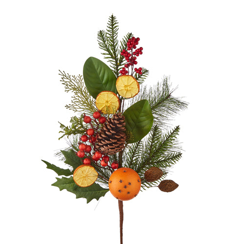 27 inch Holiday Spice Spray RAZ