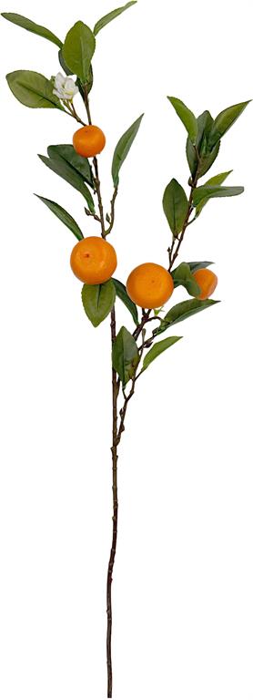 35in Orange Fruit Spray w/Leaves