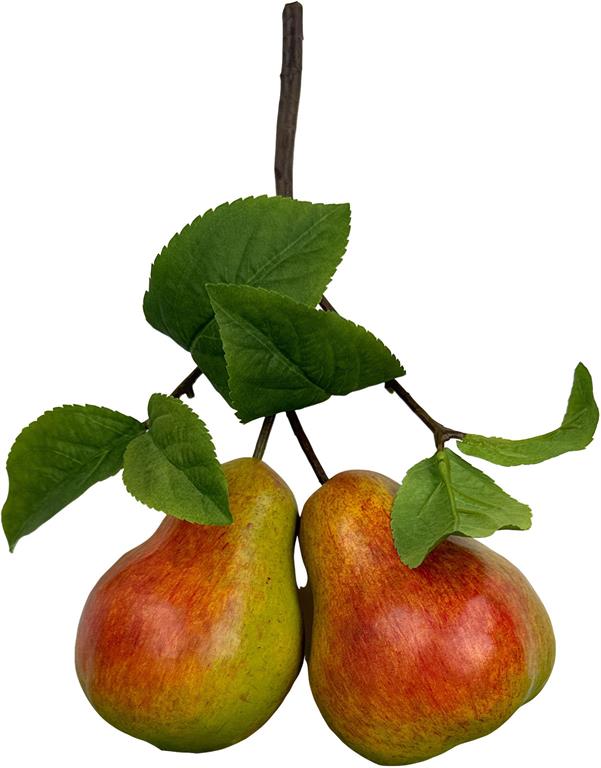 10in Ripe Pear Fruit Branch