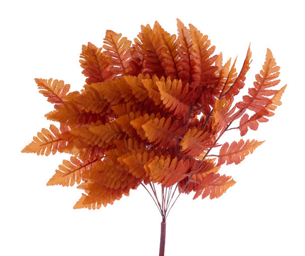 17in Silk Leather Leaf Fern Bush x12 Craig Bachman