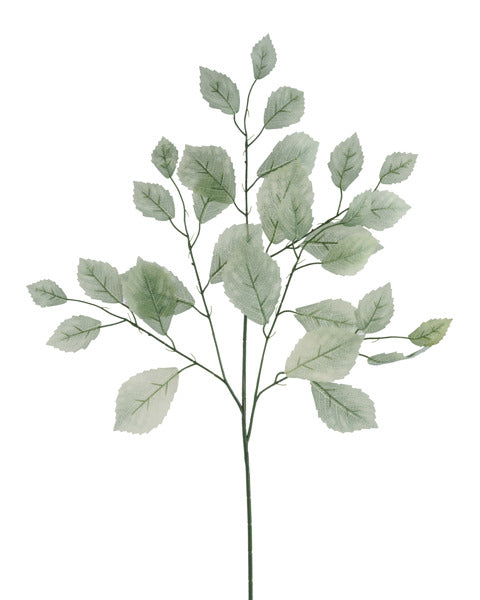 28in Aspen Rose Leaf Spray LT SAGE GRN - Premium Artificial Greenery for Wreaths, Arrangement & Home Decor