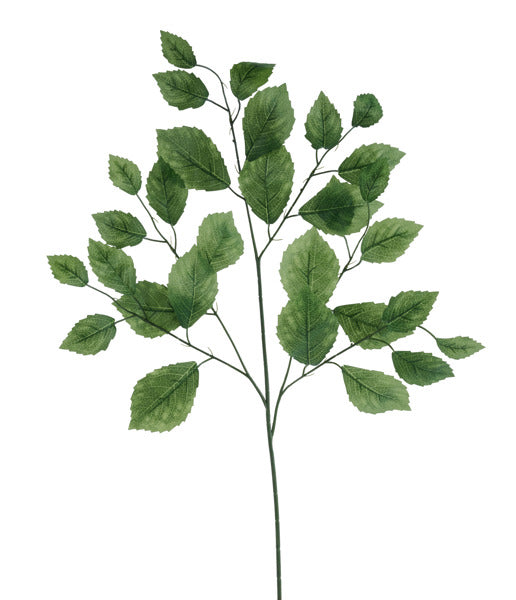 28in Aspen Rose Leaf Spray DK GREEN -Premium Artificial Greenery for Wreaths, Arrangement & Home Decor