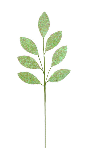 27in V-Cut Foil Mag Leaves IRID MINT GREEN
