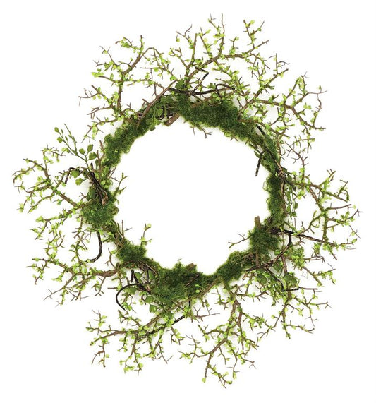 20in Natural Green Twig Wreath