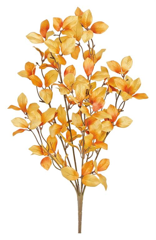 29in Orange Leaf Bush - Premium Greenery for Wreaths, Arrangements and Home Decor