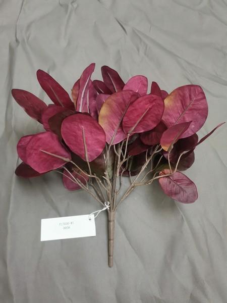 12in Wine Cotinus Smoke Tree Leaf - Premium Greenery for Wreaths, Arrangements and Home Decor