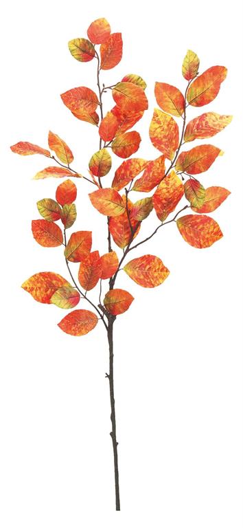 35in Fall Flame Beech Spray - Premium Greenery for Wreaths, Arrangements and Home Decor