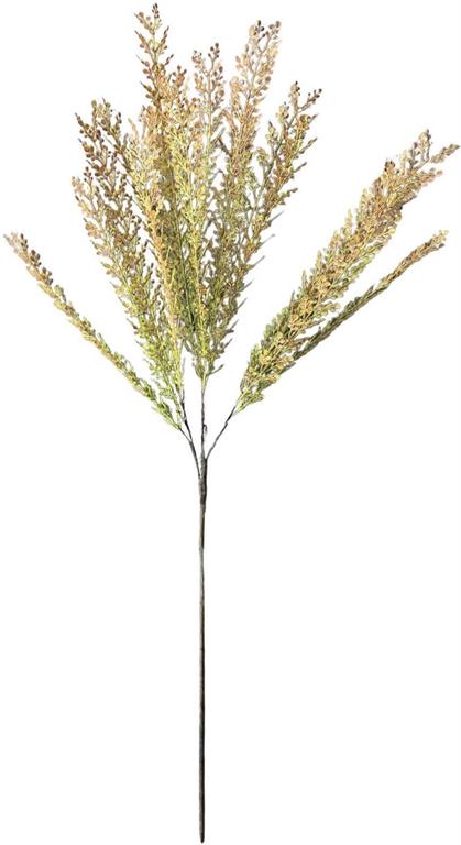 32in Glitter Green Brown Mini Button Leaf Spray - Premium Greenery for Wreaths, Arrangements and Home Decor Select Artificial