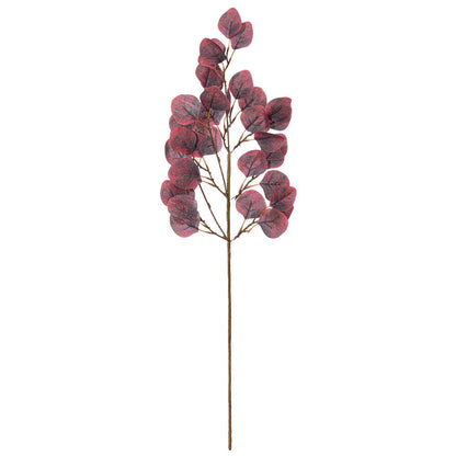 32in Burgundy Eucalyptus Leaf Spray adb