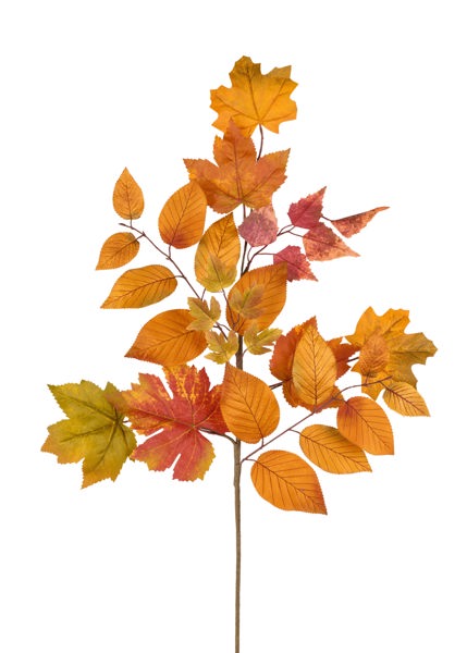 29in Maple Mix Leaf Spray AUTUMN - Premium Greenery for Wreaths and Home Decor