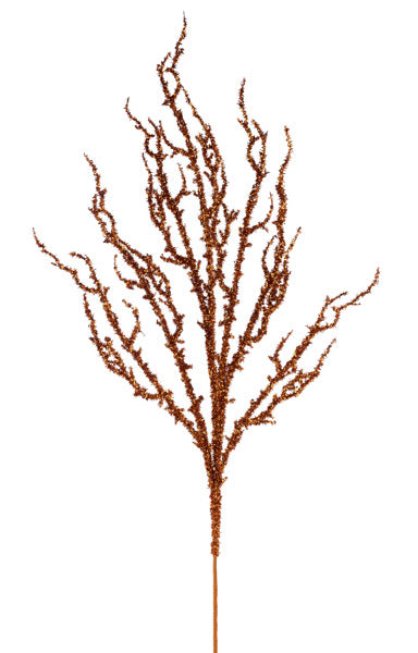 41in Glitter HALLOWEEN Wild Twig ORANGE