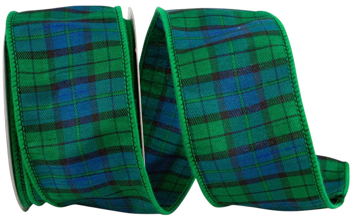 2.5inx10yd TARTAN PLAID Black Watch Ribbon Reliant Ribbon