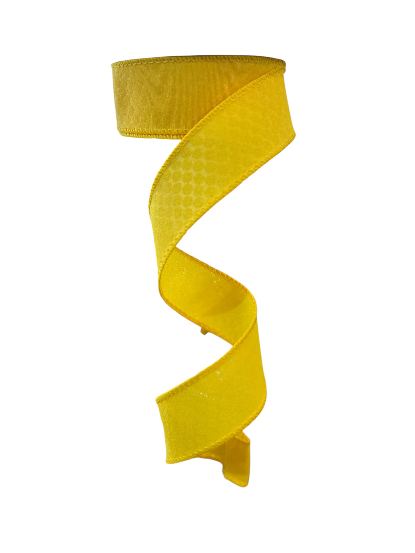 1.5inx10yd LEMON Dot Ribbon ZEDA