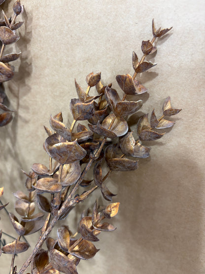 24in Copper Mini Eucalyptus Spray - Premium Greenery for Wreaths and Home Decor Regency