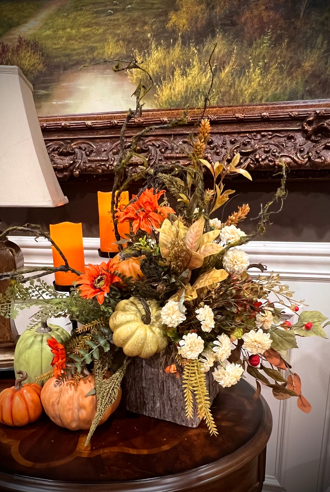 FINISHED Orange Sunflower Marigold ARRANGEMENT