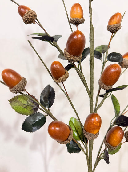 Acorn Spray - Premium Greenery for Wreaths, Arrangements and Home Decor
