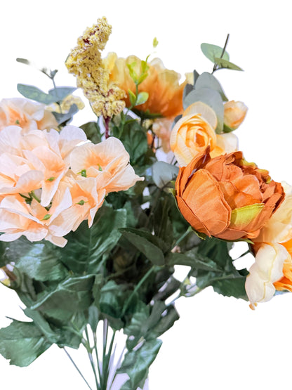 26in Peony Hydrangea BEIGE/BROWN