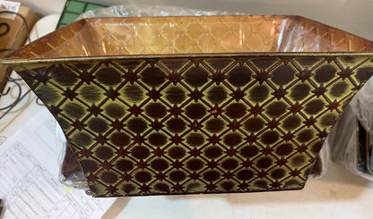 Rectangle Metal Container DIAMOND CIRCLES