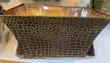Rectangle Metal Container ANIMAL PRINT