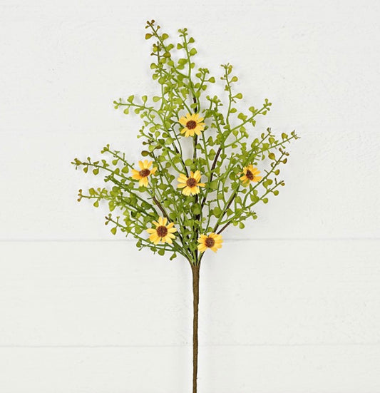 19in YELLOW Daisy on Angel Vine