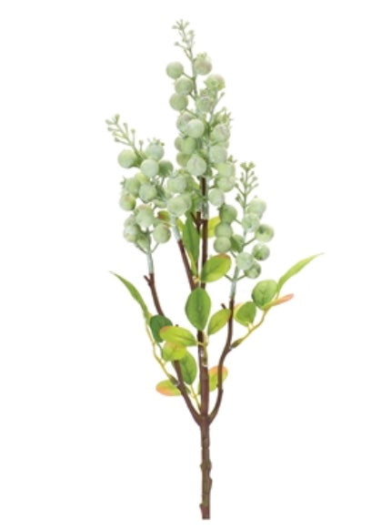 26in Green Foam & Polyester Berries