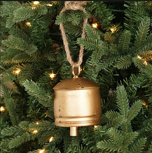 4in Vintage Gold Silo Bell