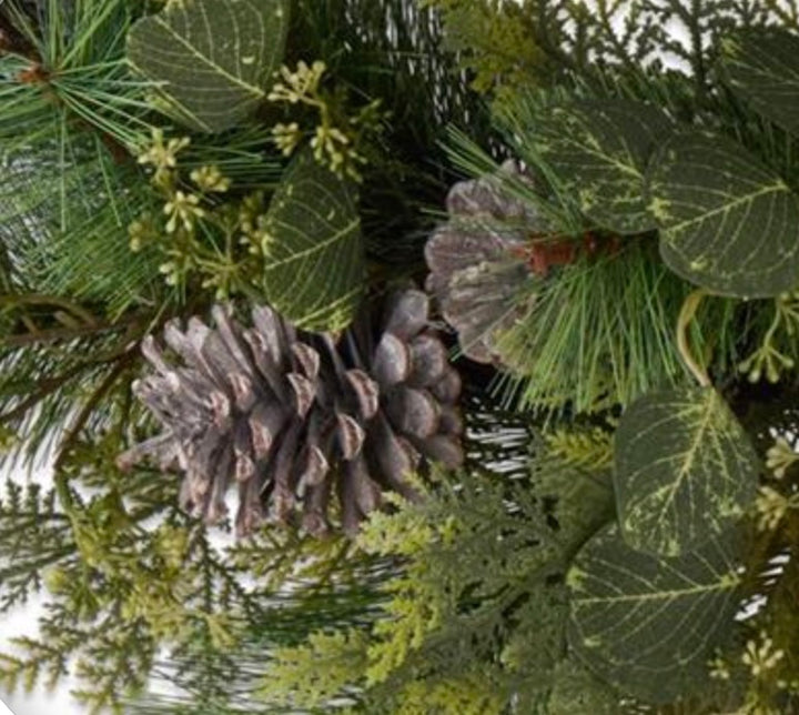 18in Mixed Pine Leaf Cone