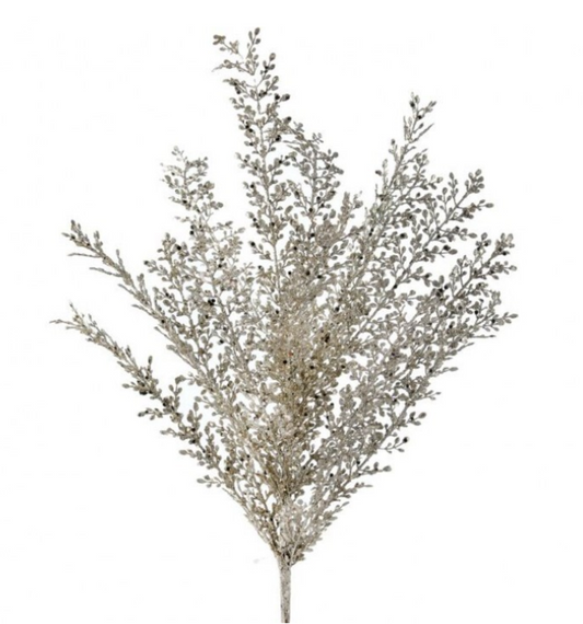 24in Platinum Artemesia Bush - Premium Greenery for Wreaths, Arrangements and Home Decor Select Artificial