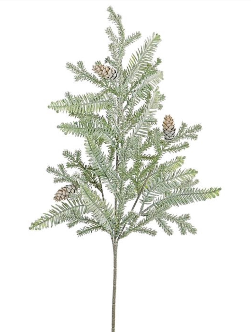 28in Frosted Hemlock Pine w/Cone Select Artificial