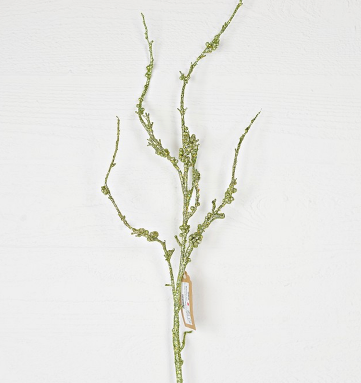 45in Glitter Tall Branch GREEN