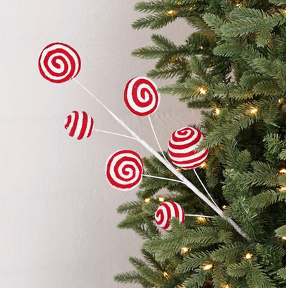 23in Peppermint Ball & Lollipops Impressive