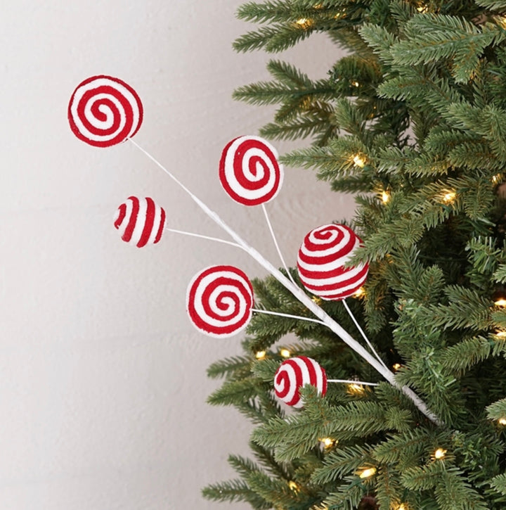 23in Peppermint Ball & Lollipops