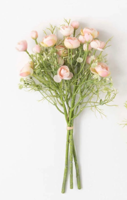 15in Ranunculus Bush PINK