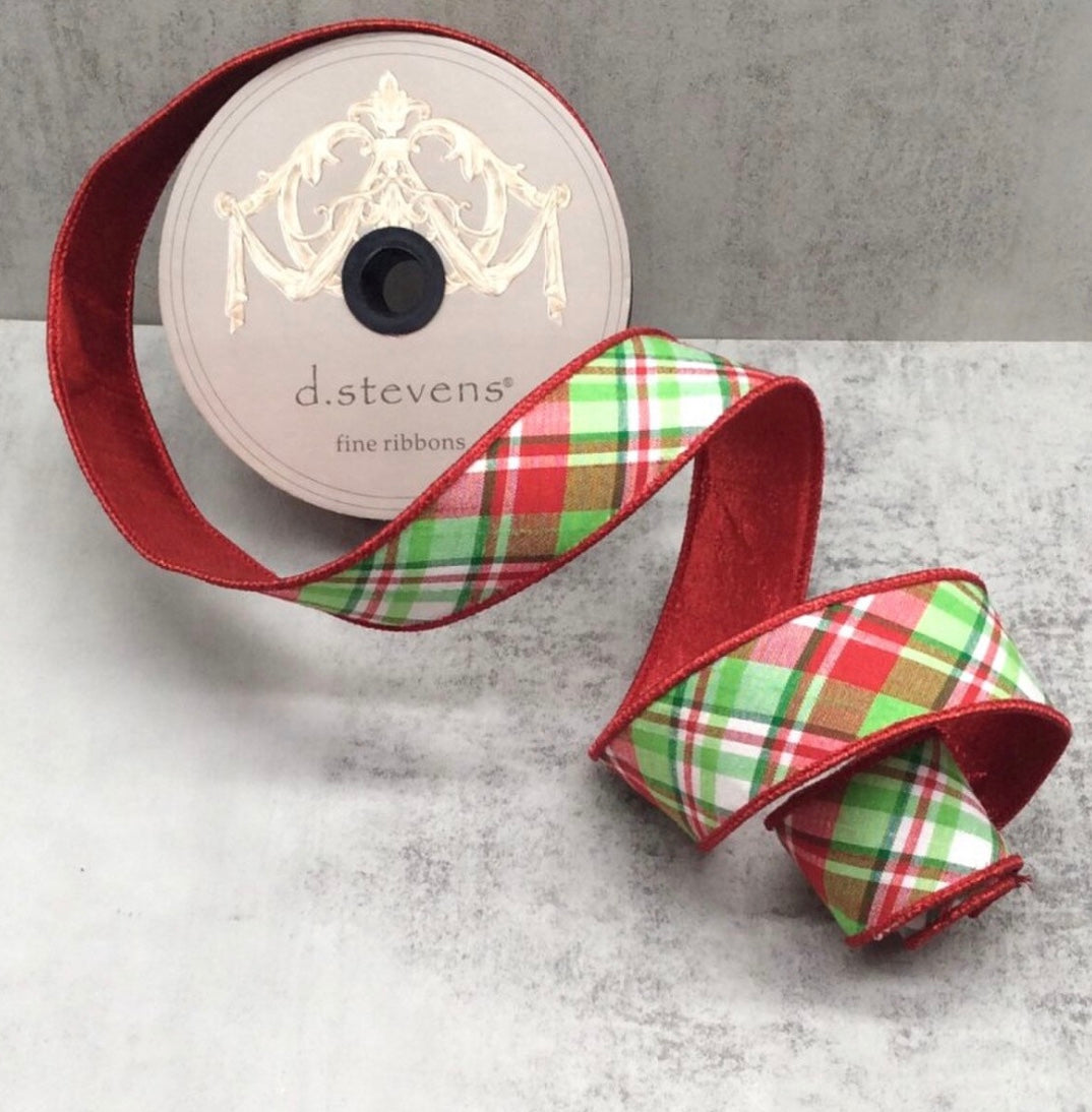 1.5in Dupion JACKSON Diagonal Plaid