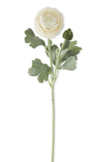 19in Real Touch Cream Ranunculus