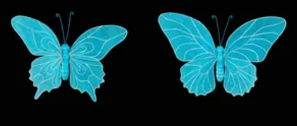 ONE 15inx10in LtBlue Butterfly