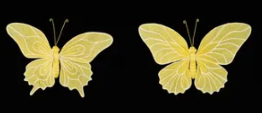 ONE 15inx10in Yellow Butterfly