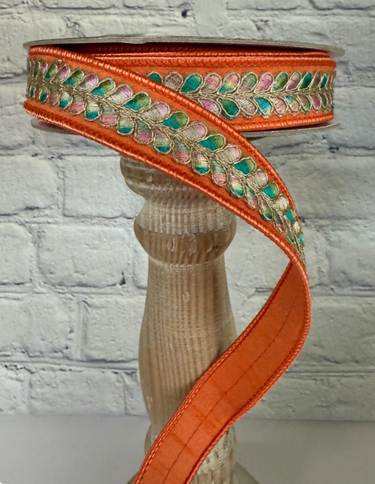 1inx10yd Farrisilk Peachy Keen ribbon