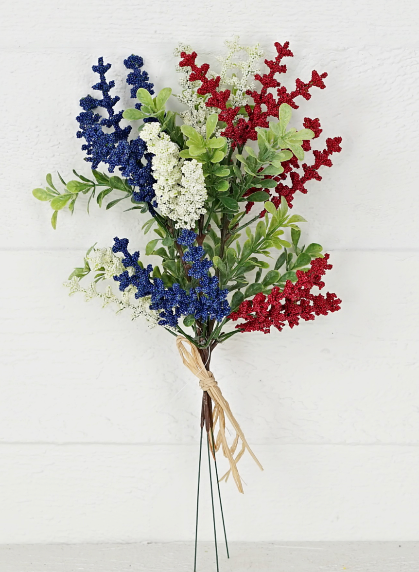 15in Patriotic Heather w/Boxwood