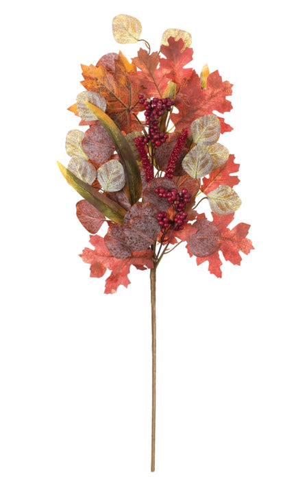 28in Fall Mixed Leaves/Berries