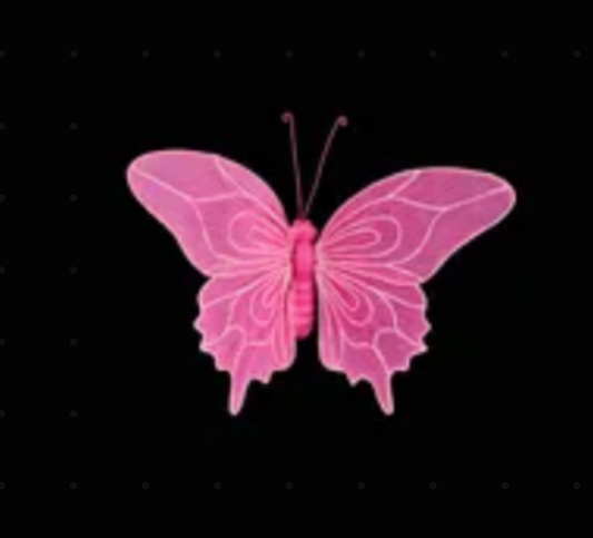 ONE 15inx10in Pink Butterfly