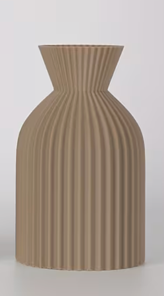 5.5inx3in Beige Plastic Vase Container