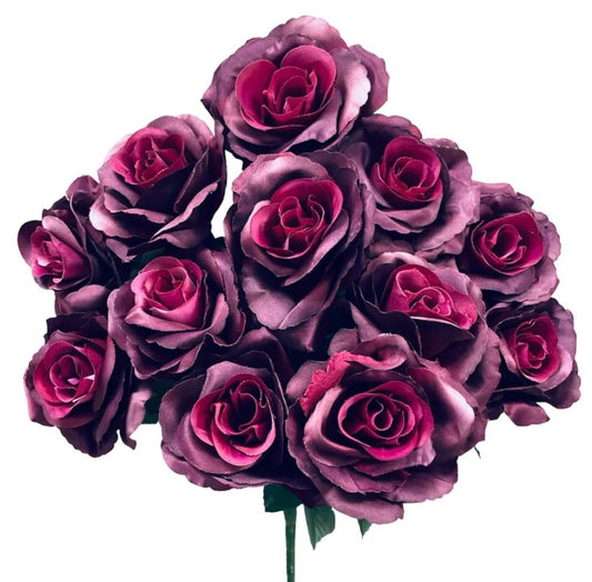17in Open Lillian Rose BURGUNDY