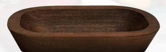8.5inx5in Wood Dough Bowl Design Base