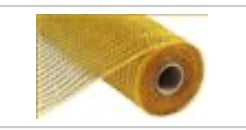 10inx10yd Foil Mesh GOLD/BROWN