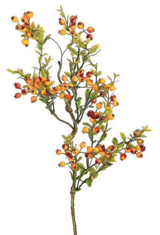 22in Mini Rosehip Spray HARVEST Select Artificial