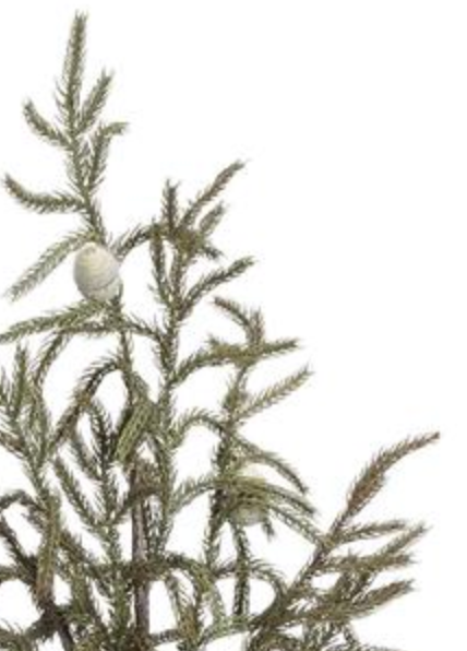 35in Green Pine & Acorn - Premium Greenery for Wreaths, Arrangements and Home Decor