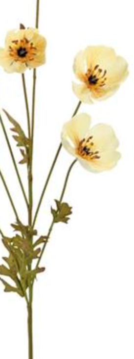 36in Yellow Flower Spray - Premium Florals for Wreaths, Arrangements and Home Decor