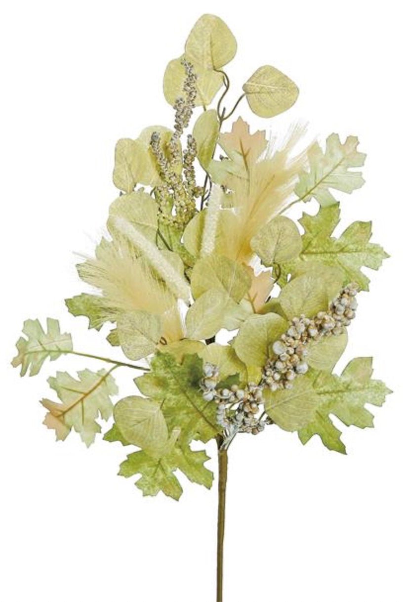 28in Mixed Eucalyptus, Pampas & Berry Spray